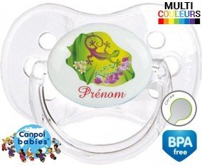 Reunion couleur + prénom: Sucette Cerise-su7.fr