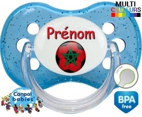 Ballon foot Maroc + prénom: Sucette Cerise-su7.fr