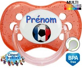 Ballon foot France + prénom: Sucette Cerise-su7.fr