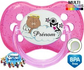 Ourson + prénom: Sucette Cerise-su7.fr