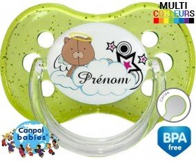 Ourson + prénom: Sucette Cerise-su7.fr