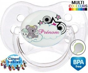 Souris + prénom: Sucette Cerise-su7.fr