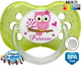 Hibou style4 + prénom: Sucette Cerise-su7.fr