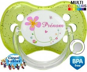 Tige et fleur + prénom: Sucette Cerise-su7.fr