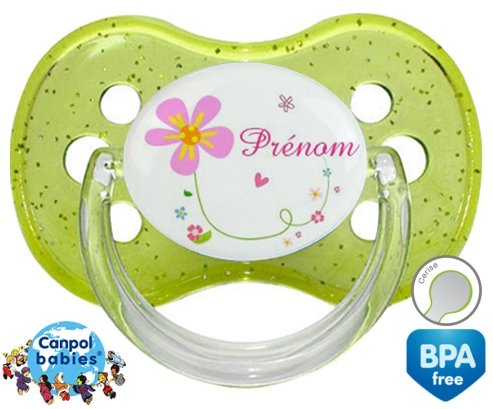 Tige et fleur + prénom: Sucette Cerise-su7.fr