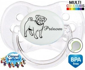 Chien style2 + prénom: Sucette Cerise-su7.fr