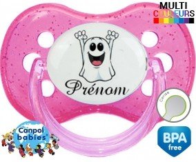 Fantôme joyeux + prénom: Sucette Cerise-su7.fr