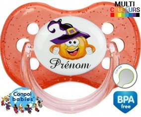 Citrouille chapeau + prénom: Sucette Cerise-su7.fr