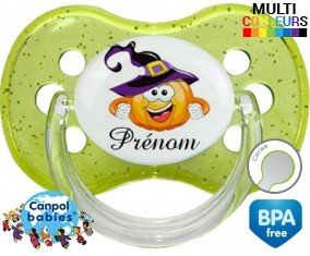 Citrouille chapeau + prénom: Sucette Cerise-su7.fr