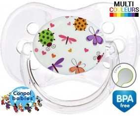Papillons coccinelles + prénom: Sucette Cerise-su7.fr