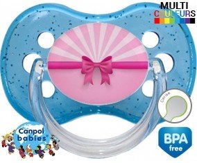 Princesse noeud : Sucette Cerise personnalisée