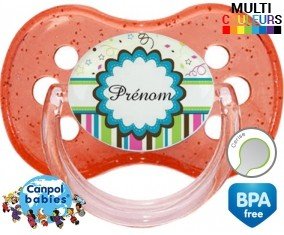Étoile design (garçon) + prénom: Sucette Cerise-su7.fr