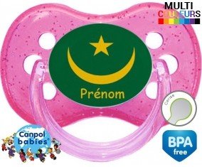 Drapeau mauritanie + prénom: Sucette Cerise-su7.fr