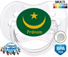 Drapeau mauritanie + prénom: Sucette Cerise-su7.fr