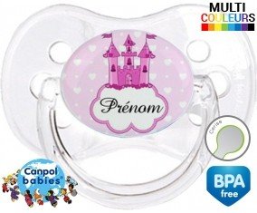 Princesse château + prénom: Sucette Cerise-su7.fr