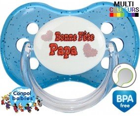 Tetine Bonne fête papa style14 embout Cerise personnalisée