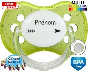 Flèche + prénom: Sucette Cerise-su7.fr