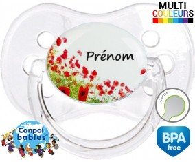Coquelicot + prénom: Sucette Cerise-su7.fr