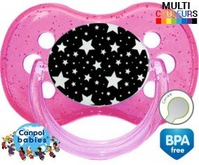 Etoile blanche sur fond noir: Sucette Cerise-su7.fr