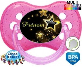 Étoile brillante 2 + prénom: Sucette Cerise-su7.fr