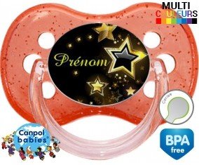 Étoile brillante 2 + prénom: Sucette Cerise-su7.fr
