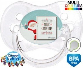 Père noël style2 + prénom: Sucette Cerise-su7.fr