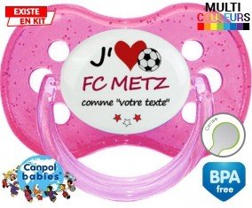 J'aime fc metz + prénom: Sucette Cerise-su7.fr