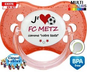 J'aime fc metz + prénom: Sucette Cerise-su7.fr