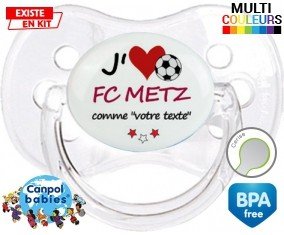 J'aime fc metz + prénom: Sucette Cerise-su7.fr