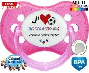 J'aime rc strasbourg + prénom: Sucette Cerise-su7.fr