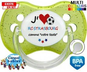 J'aime rc strasbourg + prénom: Sucette Cerise-su7.fr