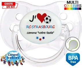 J'aime rc strasbourg + prénom: Sucette Cerise-su7.fr