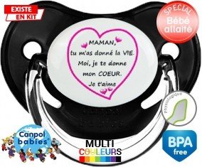 Je te donne mon coeur maman: Sucette Physiologique-su7.fr