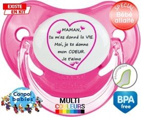 Je te donne mon coeur maman: Sucette Physiologique-su7.fr