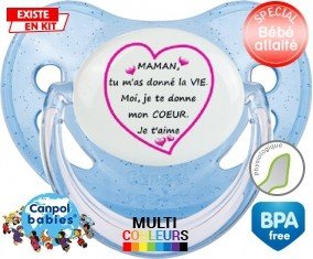 Je te donne mon coeur maman: Sucette Physiologique-su7.fr