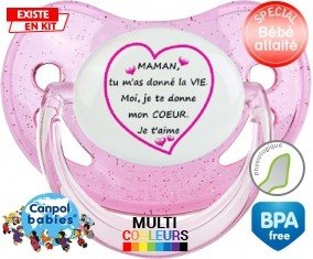 Je te donne mon coeur maman: Sucette Physiologique-su7.fr