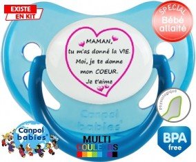 Je te donne mon coeur maman: Sucette Physiologique-su7.fr