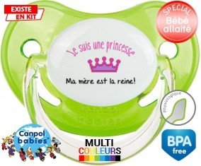 Je suis une princesse Ma mère est la reine: Sucette