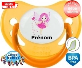 Fée rose (fille) + prénom: Sucette Physiologique-su7.fr