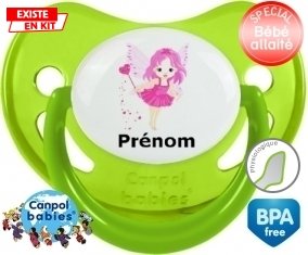 Fée rose (fille) + prénom: Sucette Physiologique-su7.fr