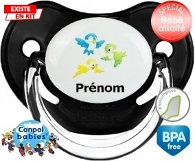 Oiseaux style1 + prénom: Sucette Physiologique-su7.fr