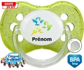 Oiseaux style1 + prénom : Sucette Cerise