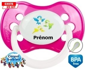 Oiseaux style1 + prénom: Sucette Anatomique-su7.fr