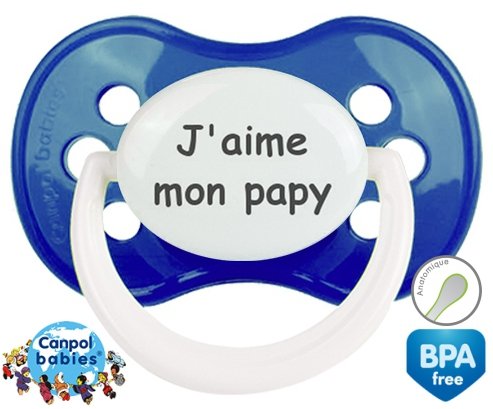 J'aime mon papy: Sucette Anatomique-su7.fr