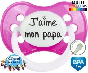 J'aime mon papa (visuel): Sucette Anatomique-su7.fr