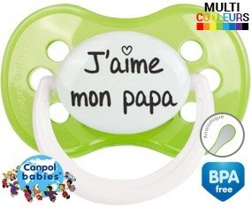 J'aime mon papa (visuel): Sucette Anatomique-su7.fr