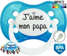 J'aime mon papa (visuel): Sucette Anatomique-su7.fr