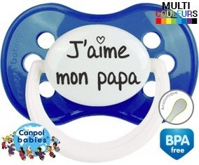 J'aime mon papa (visuel): Sucette Anatomique-su7.fr