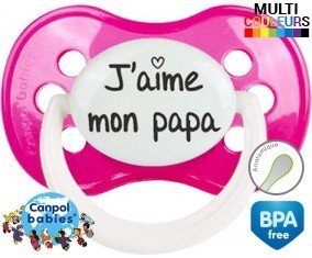 J'aime mon papa (visuel): Sucette Anatomique-su7.fr