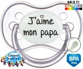 J'aime mon papa (visuel): Sucette Anatomique-su7.fr